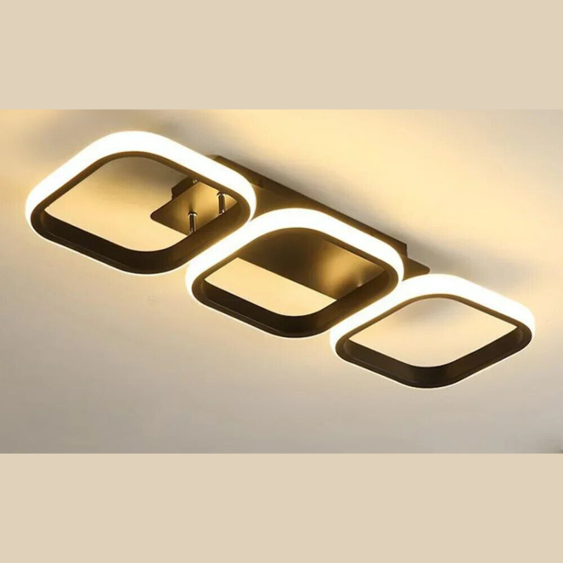 Modern LED Ring Chandelier – Minimalist Ceiling Light for Living Room and Dining Area | Karnz