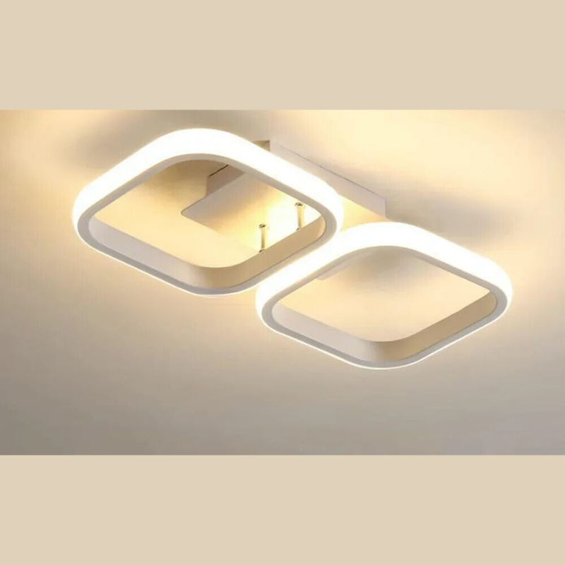 Modern LED Ring Chandelier – Minimalist Ceiling Light for Living Room and Dining Area | Karnz