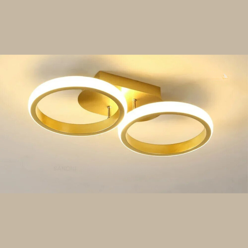 Modern LED Ring Chandelier – Minimalist Ceiling Light for Living Room and Dining Area | Karnz