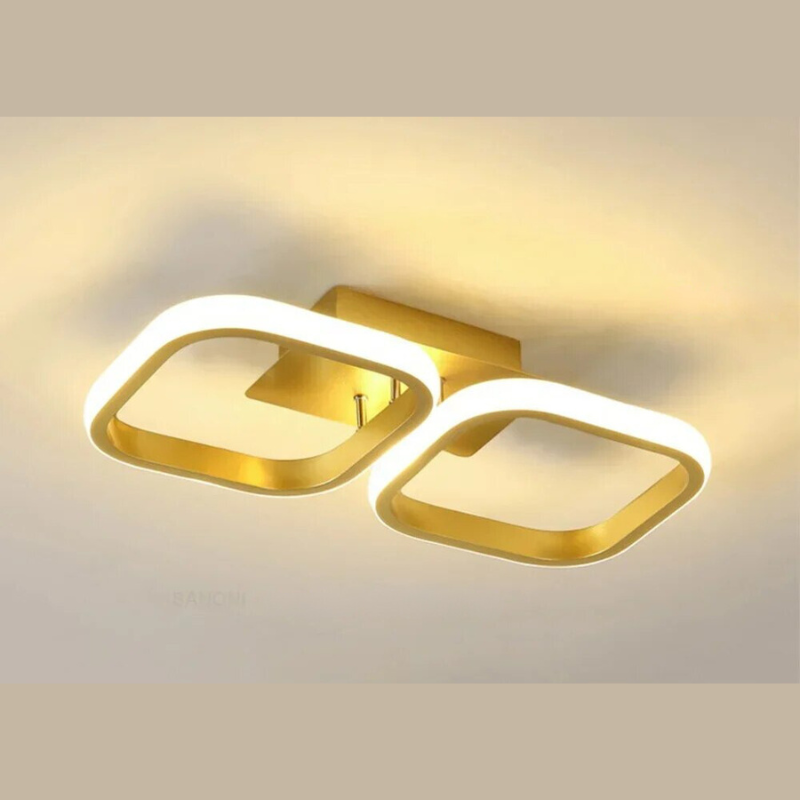 Modern LED Ring Chandelier – Minimalist Ceiling Light for Living Room and Dining Area | Karnz