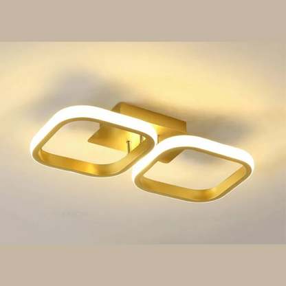 Modern LED Ring Chandelier – Minimalist Ceiling Light for Living Room and Dining Area | Karnz