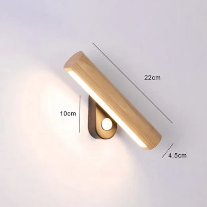 LED Wooden Wall Light – Modern Wall Lamp for Bedroom | Brehn