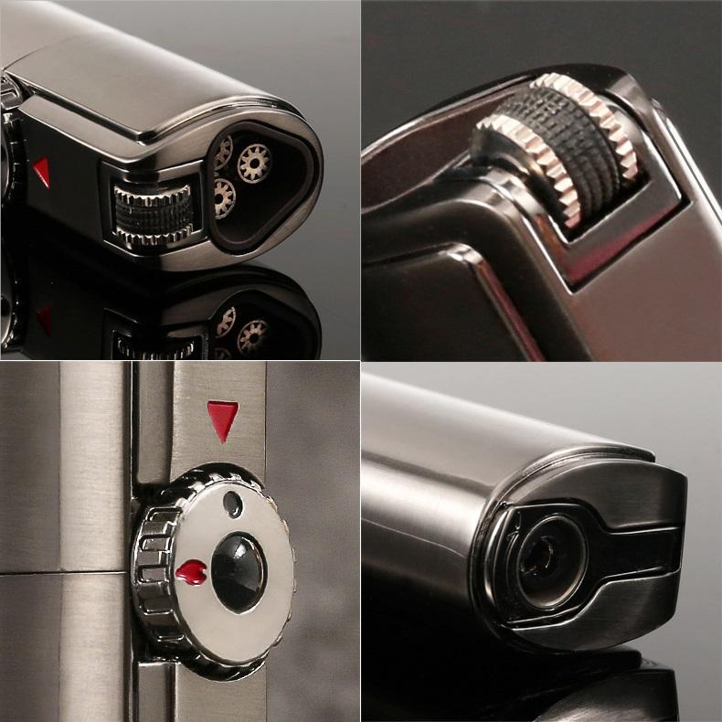 Powerful Windproof Triple Jet Flame Lighter | Skanto