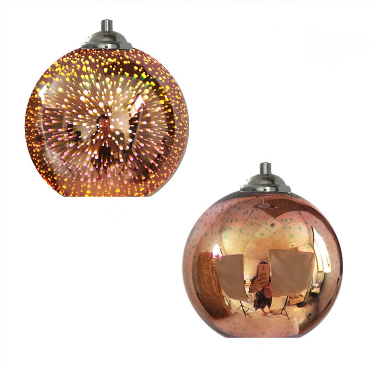 Frendorf | 3D Fireworks Glass Pendant Light | Creative Colored Glass Design