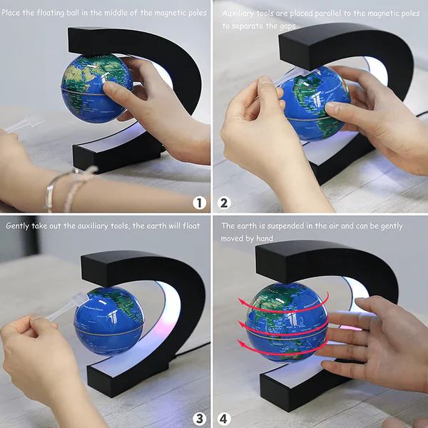 BowLift | Magnetic Floating Globe With LED Light