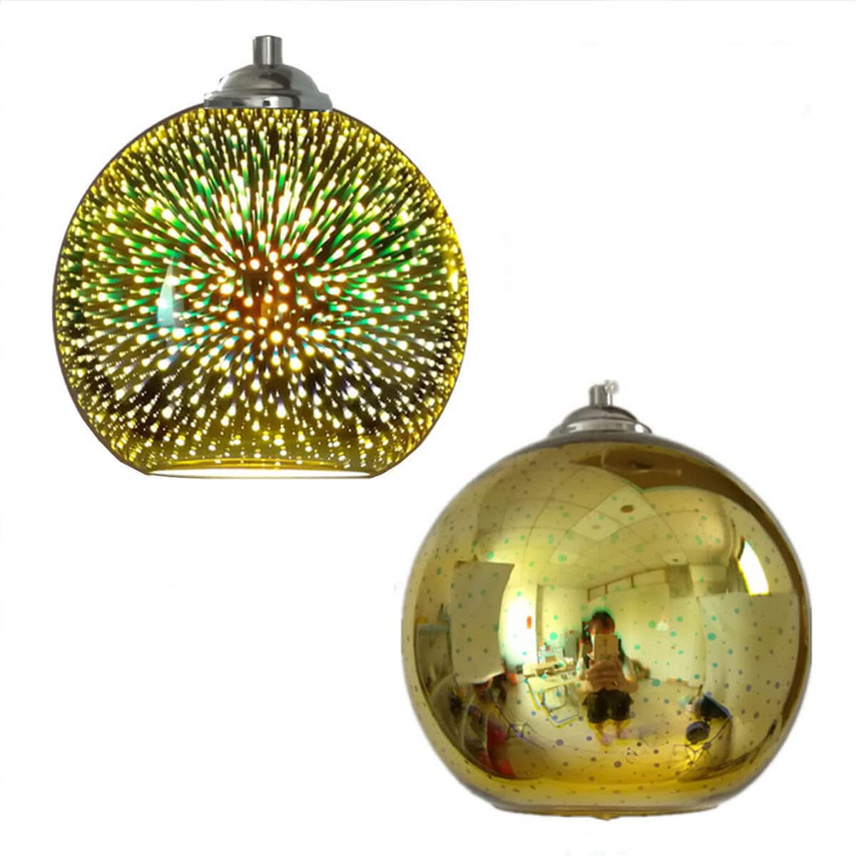 Skanto | Modern 3D Firework Glass Dome Pendant Lamp
