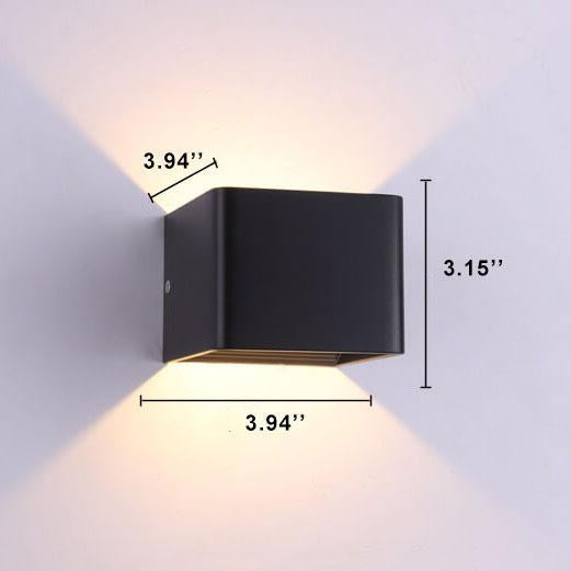 Modern LED Mini Square Wall Lamp | Aluminium | Multifunctional Lighting for Living Room & Bedroom | Karnz