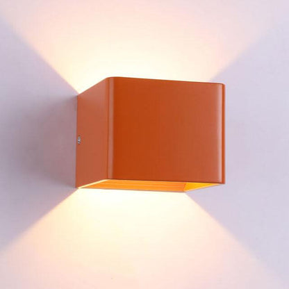 Modern LED Mini Square Wall Lamp | Aluminium | Multifunctional Lighting for Living Room & Bedroom | Karnz