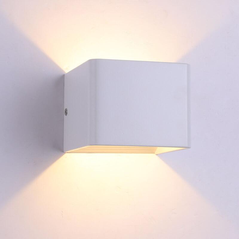 Modern LED Mini Square Wall Lamp | Aluminium | Multifunctional Lighting for Living Room & Bedroom | Karnz