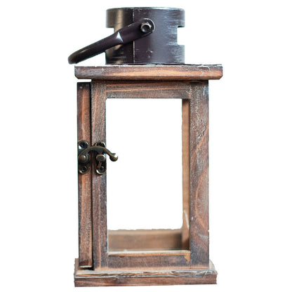 Handcrafted Hexagonal Wooden Lighthouse Tea Light Lantern Acalora