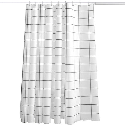 Minimalist Checkered Shower Curtain