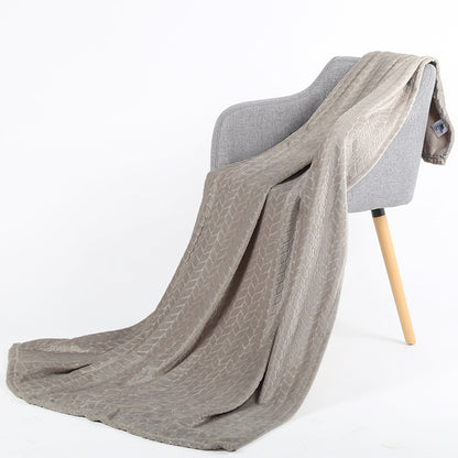 Cozy Embroidered Throw Blanket