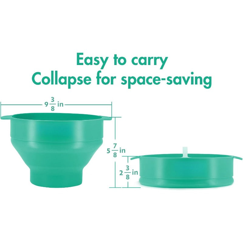 BowLift | Collapsible Silicone Microwave Popcorn Popper