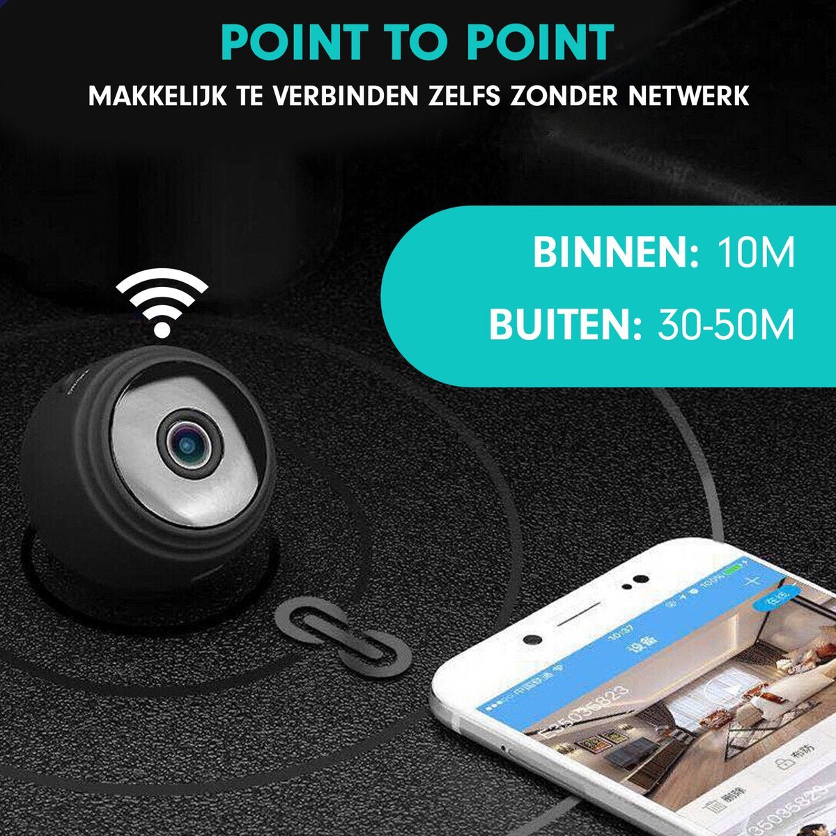 Brehn | SafetyCam WiFi Camera - Ultra compact 1080p WiFi Camera for maximum security