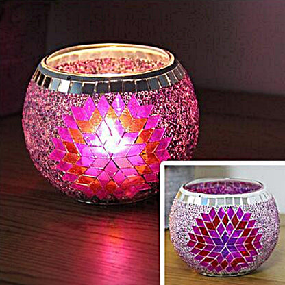 Brehn | European Retro Glass Mosaic Tealight Holder