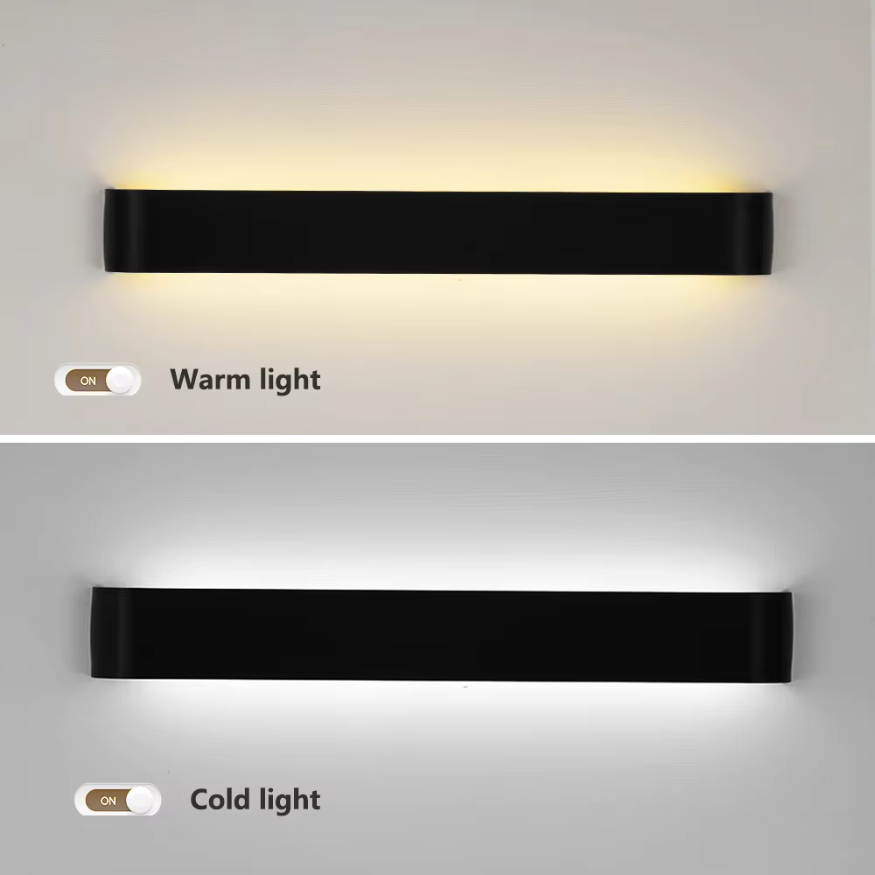 Skanto | Nordic LED Wall Lamp - Modern Brushed Aluminum Indoor Wall Light