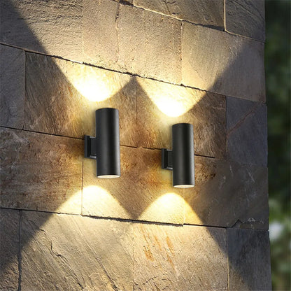 BowLift | Outdoor Wall Light with Black Aluminium Finish