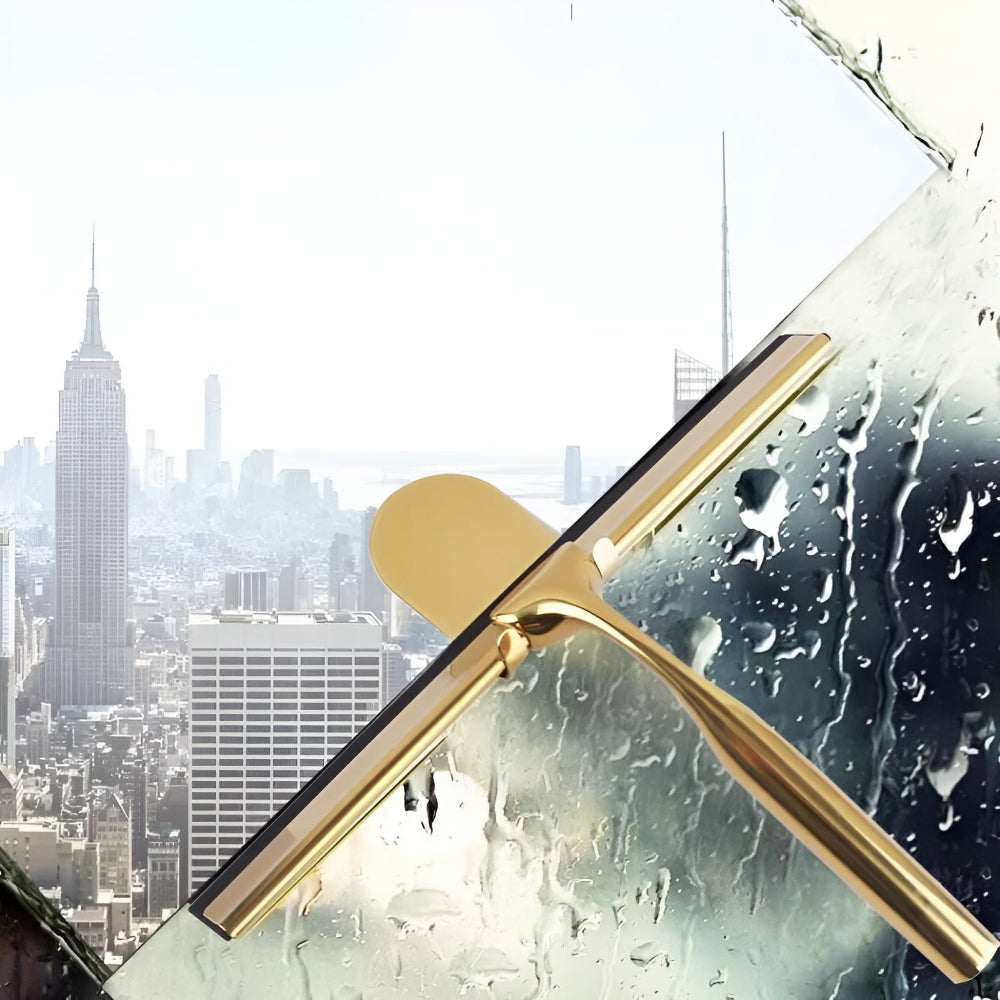 Skanto | Gold Stainless Steel Multifunctional Window Cleaner