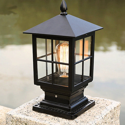 European Outdoor Pillar Light, Waterproof, Rustproof, Terrace Lamp with Single Light Source