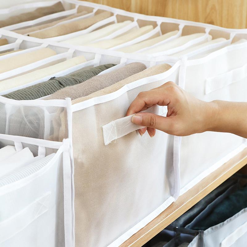 7 Grids Wardrobe Clothes Mesh Divider Organizer | Bowlift