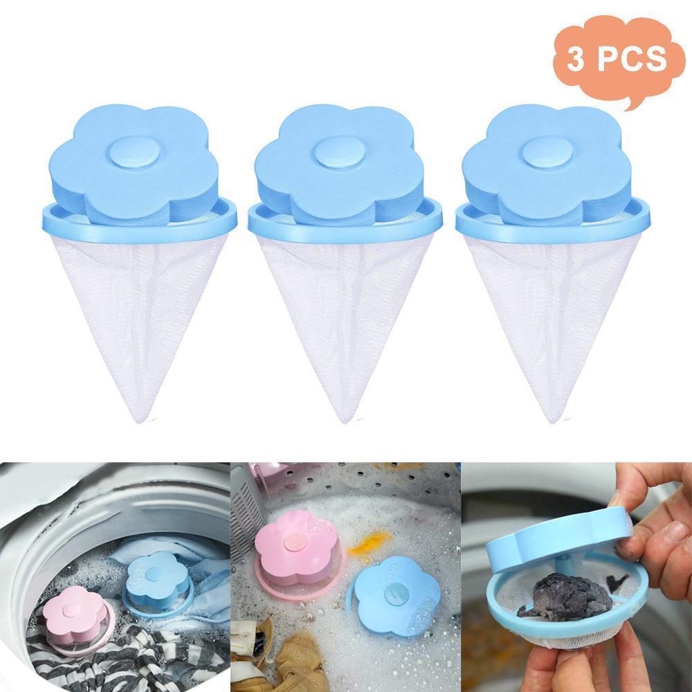 Washing machine mesh filter bag for fur & lint pet hair remover