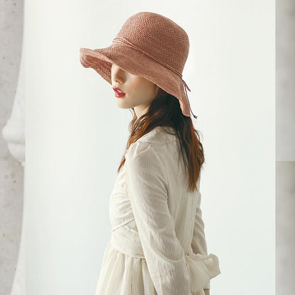 Skanto | Foldable Straw Hat, Sun Hat, Beach Hat, Fishing Hat