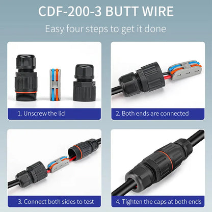 Outdoor waterproof electric cable connector | Bowlift