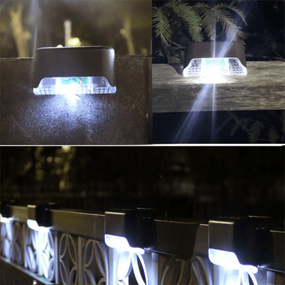 BowLift | Self-Adhesive Solar Outdoor Lights – Waterproof Wall-Mounted LED Step Lamps for Gardens, Patios & Pathways
