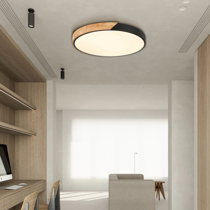 Skanto | Delos – Scandinavian Wood LED Ceiling Lamp | Modern Energy-Efficient Indoor Lighting
