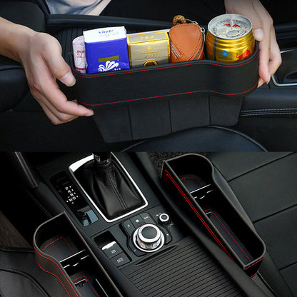 Multifunctional storage box for car seats