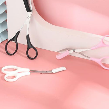 Scissors for trimming eyebrows
