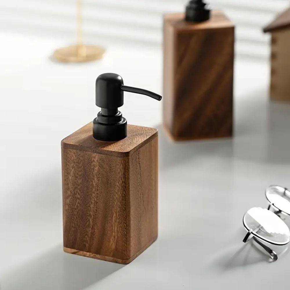 Skanto | Walnut Aura Lotion & Soap Dispenser