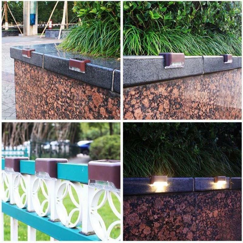 Waterproof Outdoor Stair Solar Lights (4 Pack)