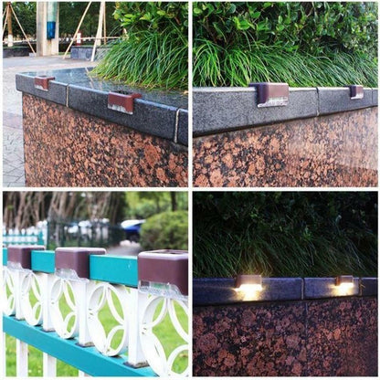 Waterproof Outdoor Stair Solar Lights (4 Pack)