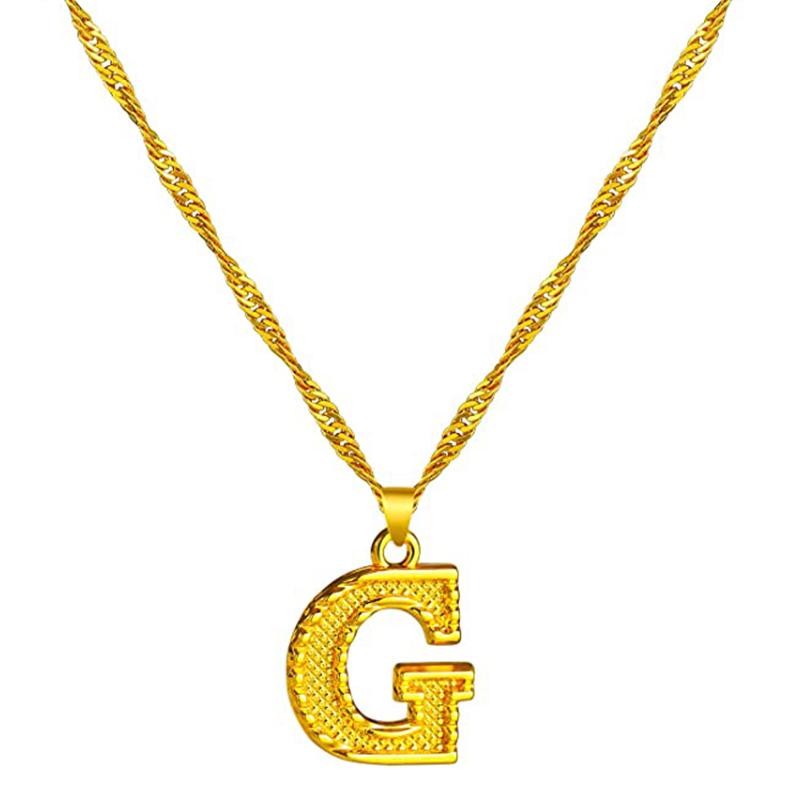 Skanto | 18K Gold Plated Initial Letter Necklace