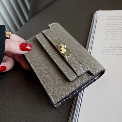 BowLift | Minimalist PU Leather Zipper Card Holder