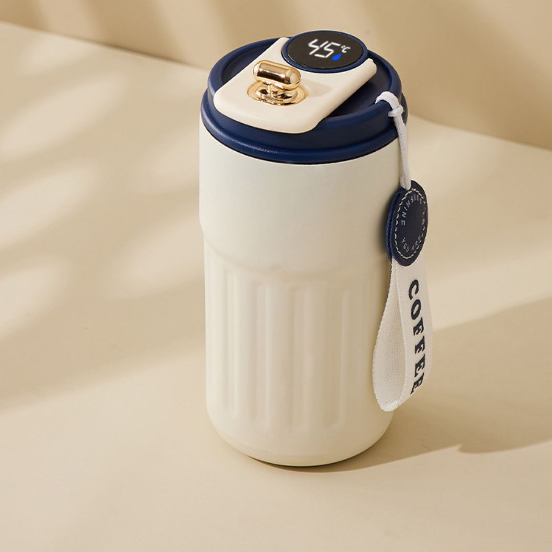 BowLift | Stainless Steel Coffee Mug with LED Temperature Display 450 ML