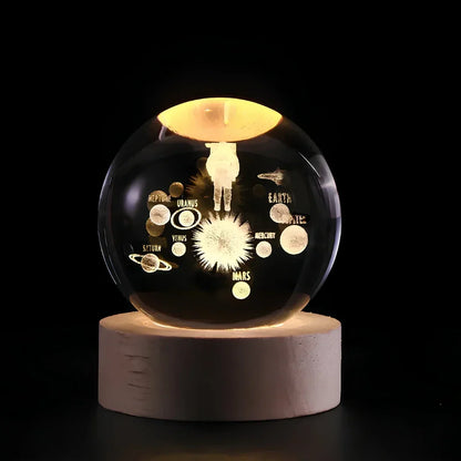 Skanto | LED Night Light with 3D Crystal Ball