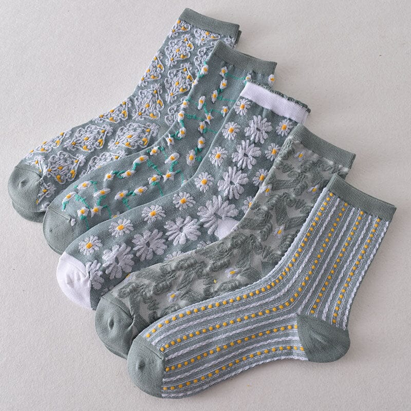 BowLift | Women's Floral Cotton Socks (10 Pairs)