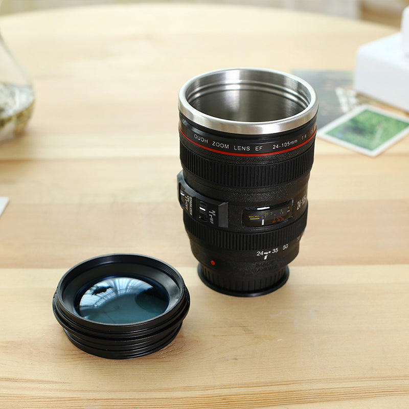 Camera Lens Inspired Insulated Cup Coffee Mug | Karnz