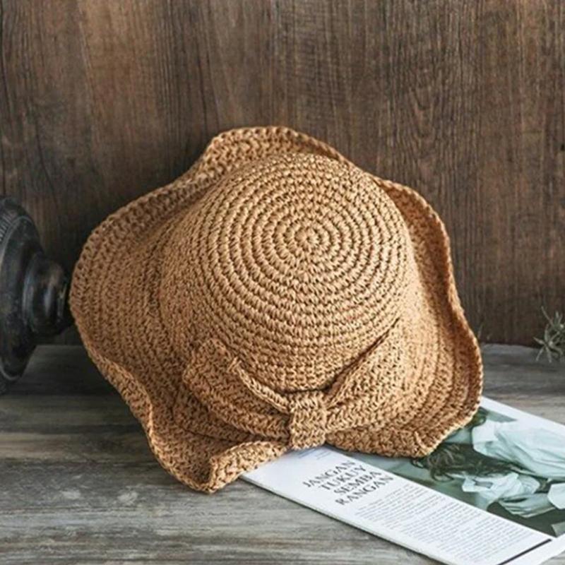 BowLift | Retro Folding Straw Hat with Bow