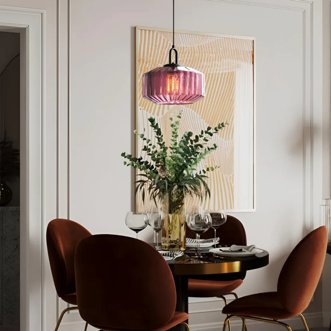 Skanto | Retro Colored Glass Pendant Lamp