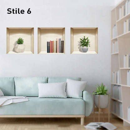 Skanto | Self-Adhesive 3D Plant Wall Stickers