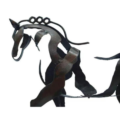 Skanto | Handmade Adonis Metal Spring Horse Sculpture