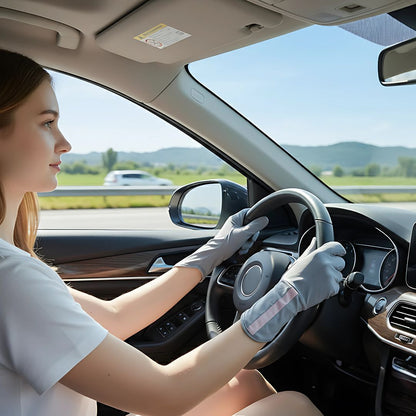Breathable Cooling Fabric – Open Finger Touchscreen – Lightweight Comfort – Outdoor Driving & Cycling Bowlift