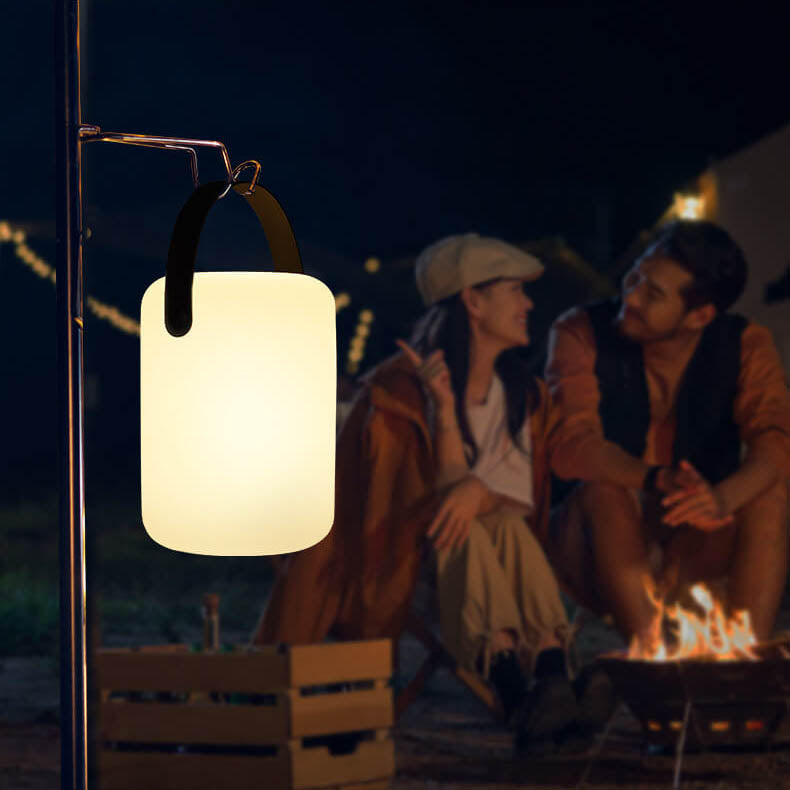 Skanto | Modern Simple Plastic Round Square Hand LED Table Lamp for Outdoor Patio