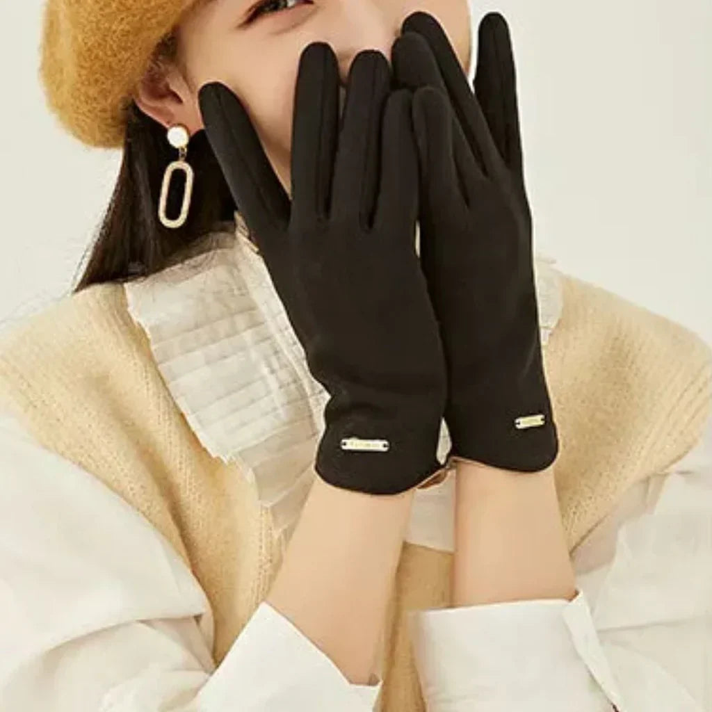 Classic Suede Women's Gloves - SuaveTouch