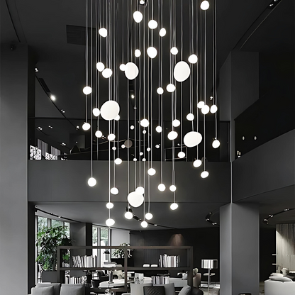 Skanto | Elegant Glass Pebble Pendant Light