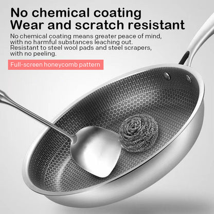 Skanto | Non-stick Stainless Steel Honeycomb Frying Pan