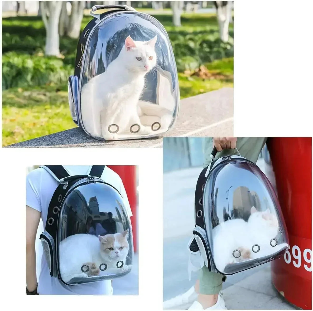 PawsJourney Pet Backpack Bowlift